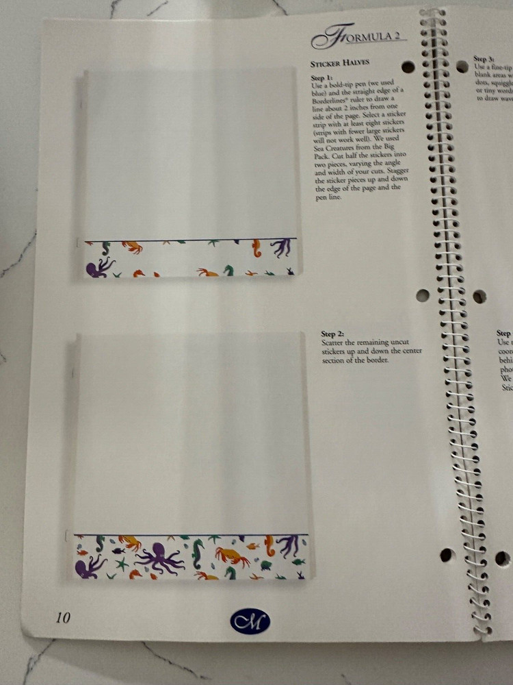 Creative Memories Collection/Fast Formulas/15 Page Layout Methods/1998 Spiral Bk