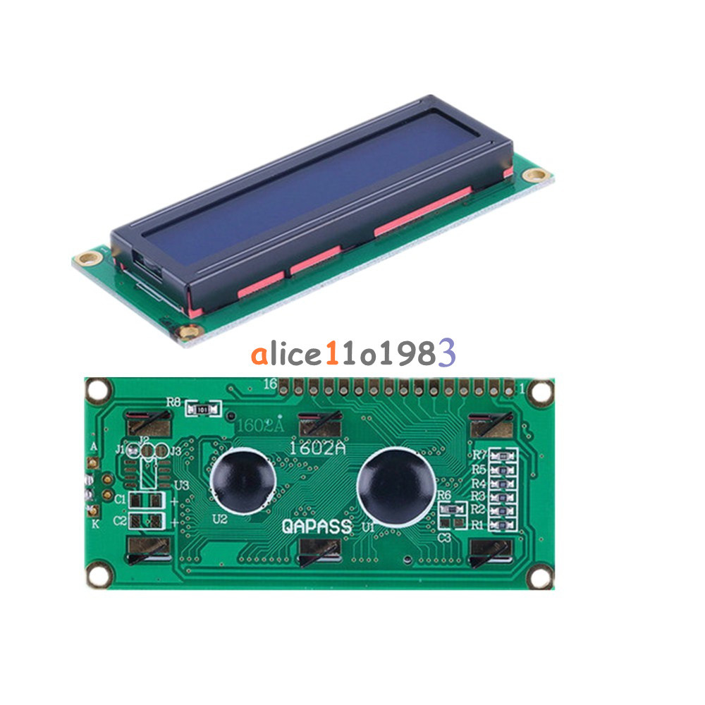 1602 16x2 Character LCD Display Module HD44780 Controller Blue Blacklight