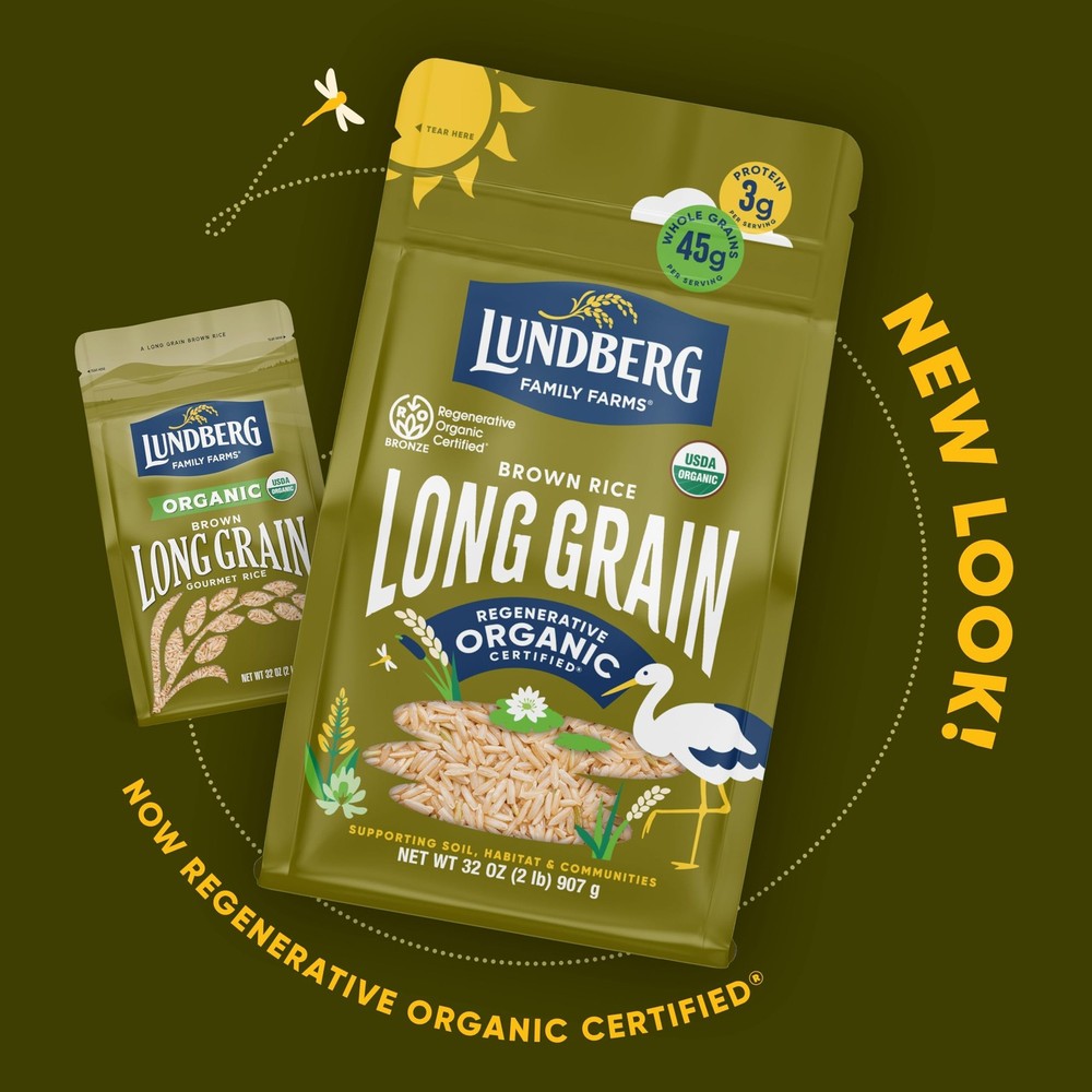 Brown Rice, Regenerative Organic Certified, 2-Pack – Non-Sticky, Aromatic Lon...