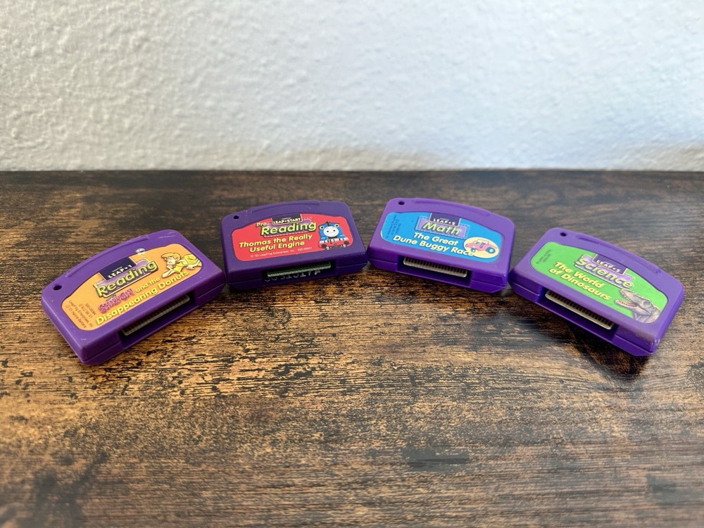 Leap Frog LeapPad Thomas Engine Scooby-Doo Cartridge Reading Math Science Lot