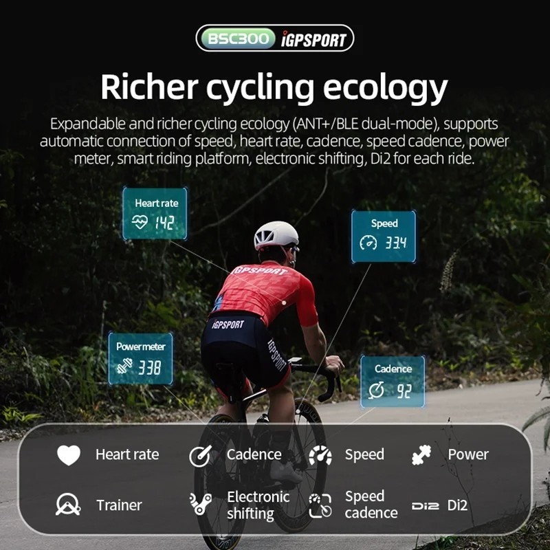 IGPSPORT BSC300 GPS Bicycle Computer Waterproof IGS Wireless Speed Meter/ Sensor