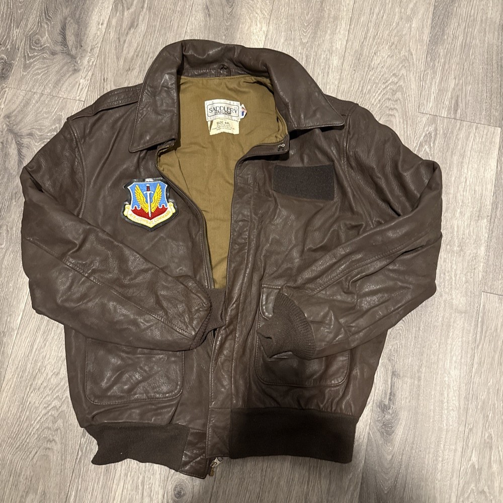 USAF A-2 Leather Flight Jacket 44R OFFICIAL ISSUE