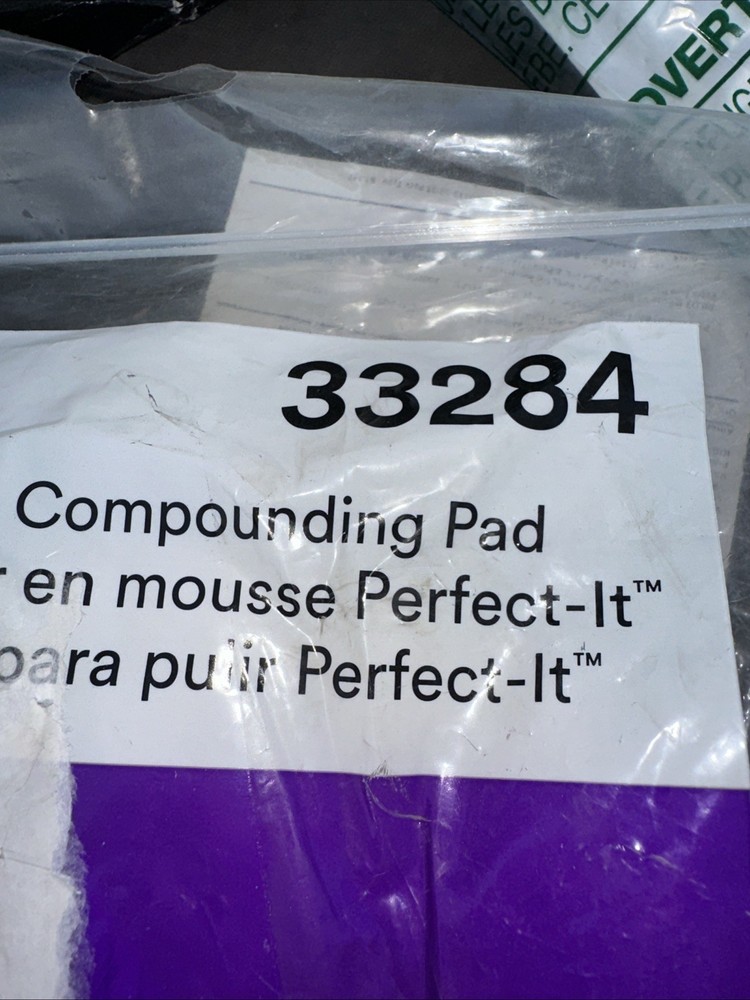 3M Perfect-It Foam Compounding Pad 33284 6” Hook & Loop Polishing Buffing