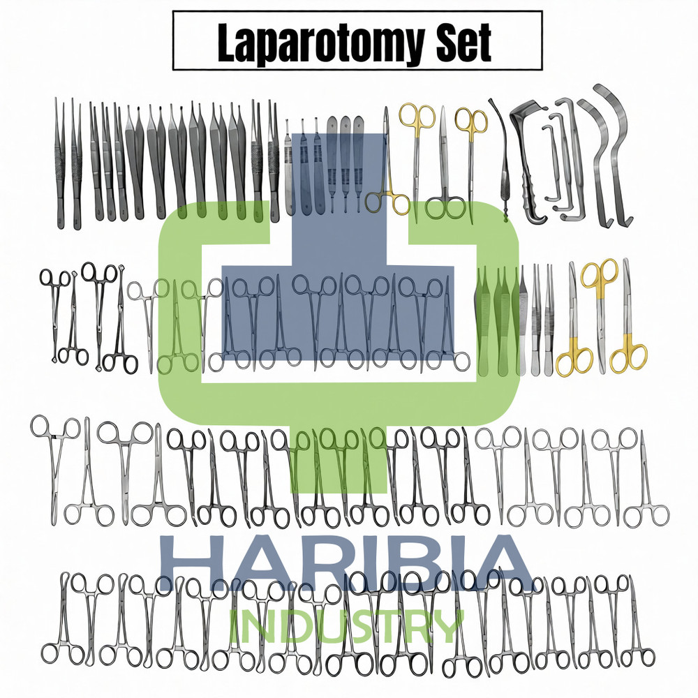 108 Pcs Basic Laparotomy Instruments Set Stainless Surgical German Grade