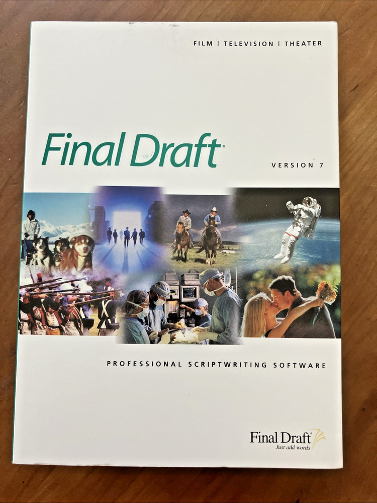Final Draft Version 7 Professional Scriptwriting Software Mac & Windows