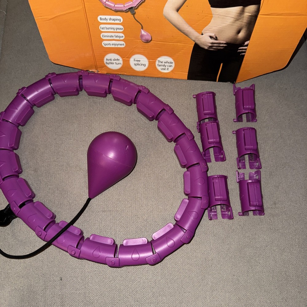 Infinity Hoop Weighted Hula Hoop, 24 Links, Pink