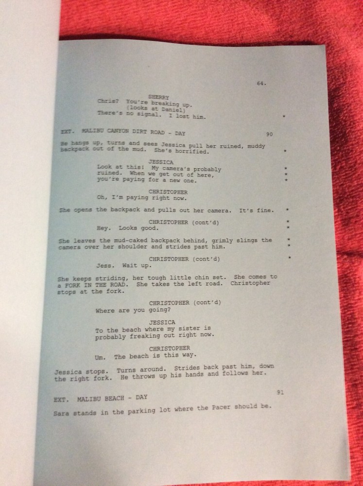 ORIGINAL SCRIPT STARSTRUCK STERLING KNIGHT BRANDON SMITH DANIELLE CAMPBELL