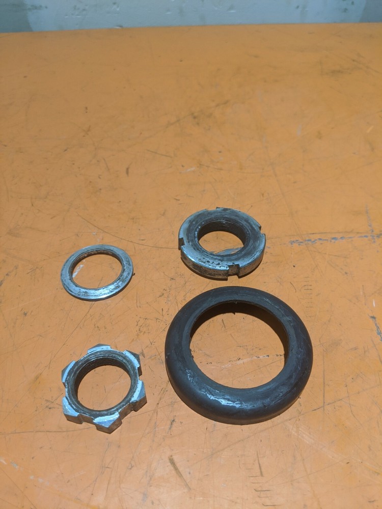 1987 Kawasaki KDX 80 KDX80 Triple Clamp Nuts Complete