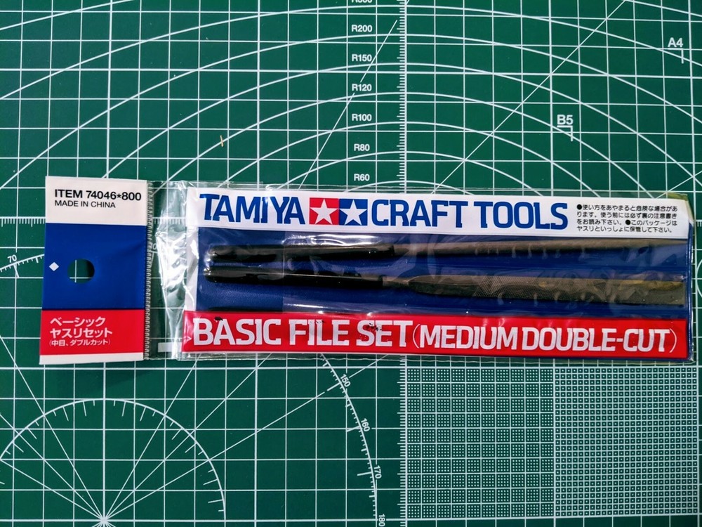 Tamiya Craft Tools Basic File Set (Medium Double-Cut) 74046