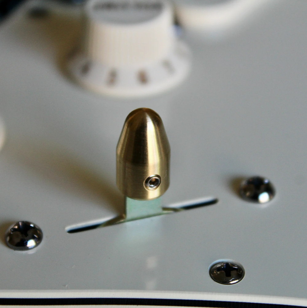 Strat Style switch tip, Solid Brass