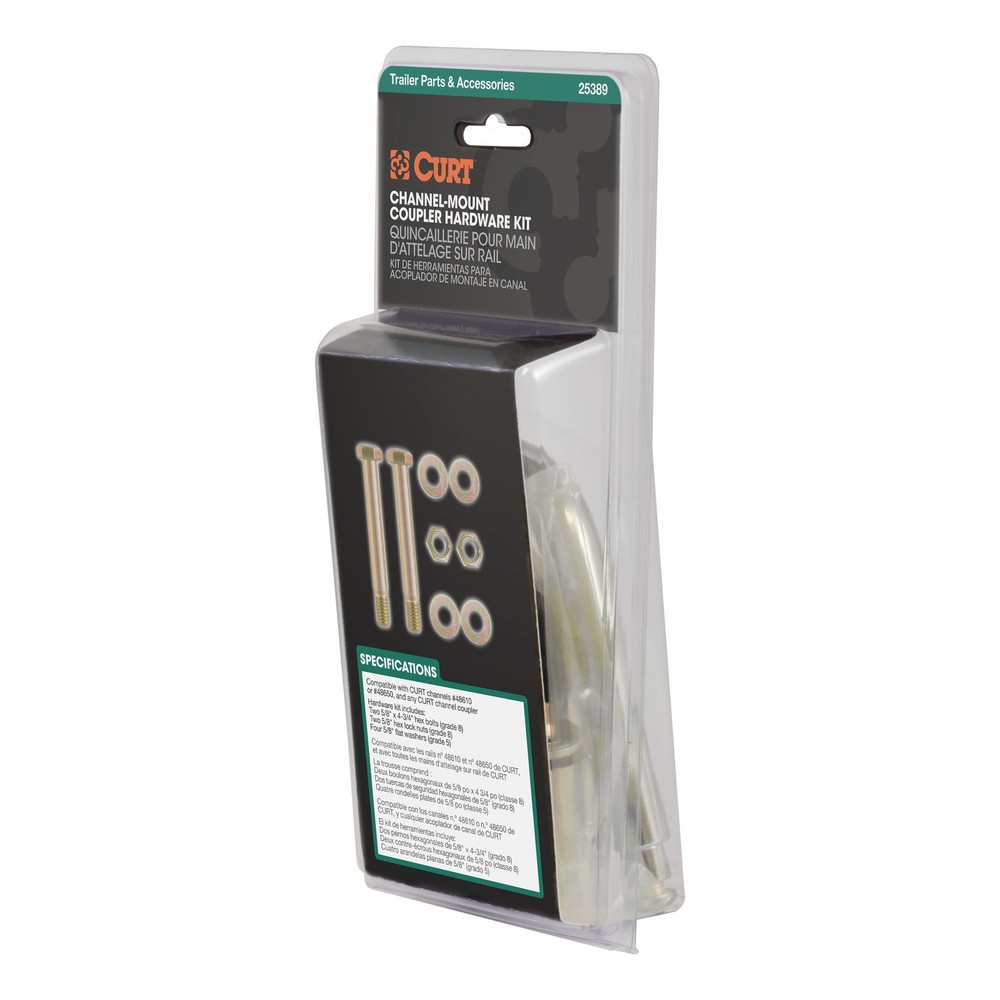 Curt-Channel-Mount Coupler Hardware Kit 25389