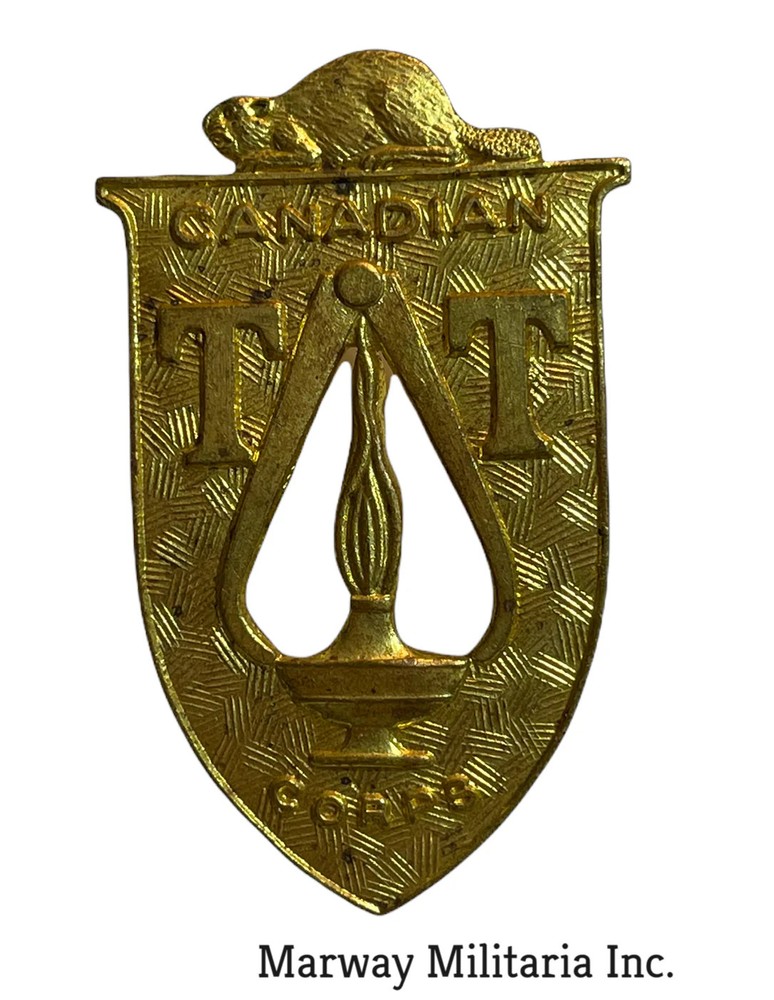 WW2 Canadian Technical Training Corps Cap Badge