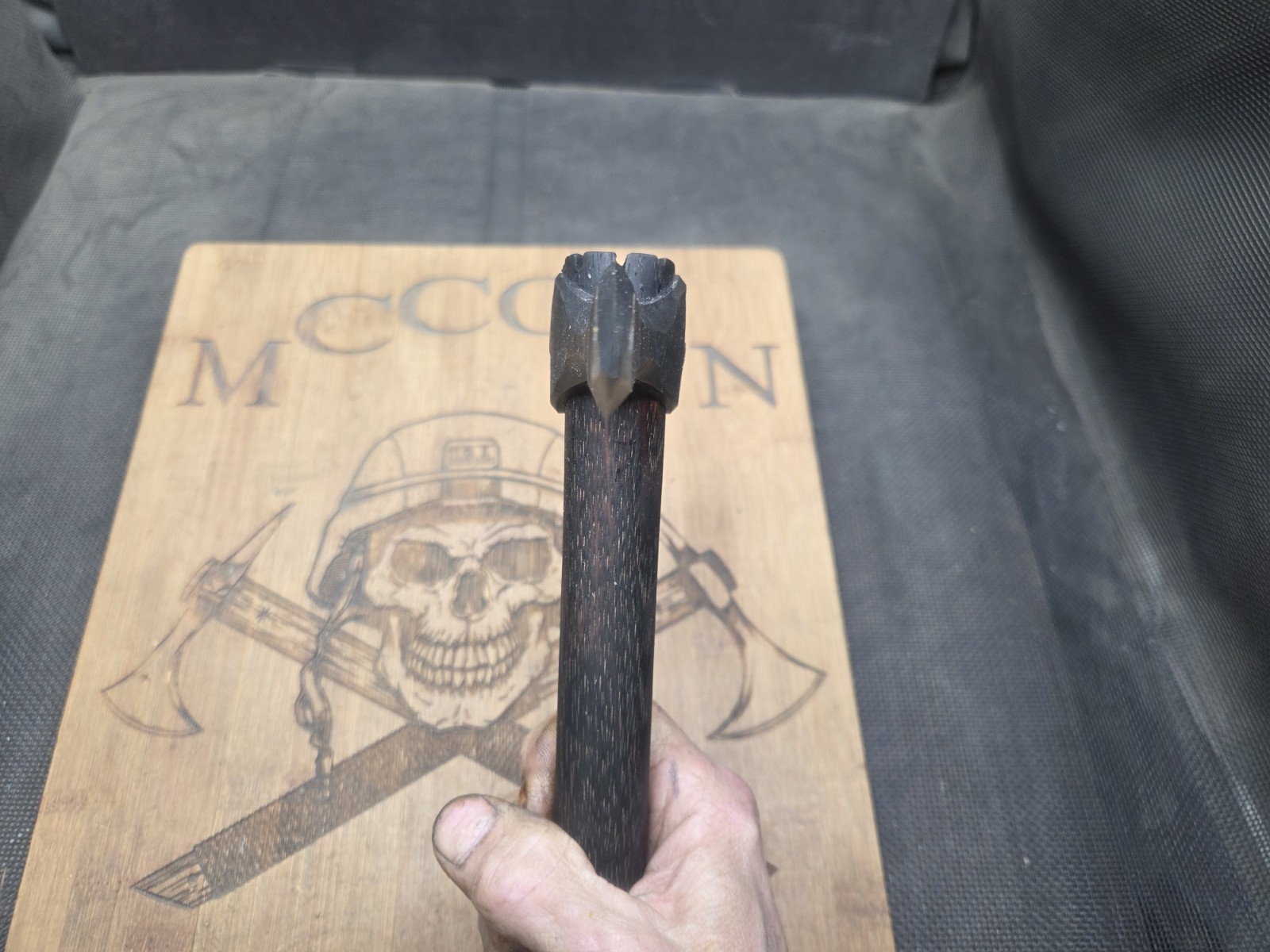 HAND FORGED AIRBORNE RANGER SPIKE TOMAHAWK BY MARK MCCOUN MADE IN THE USA