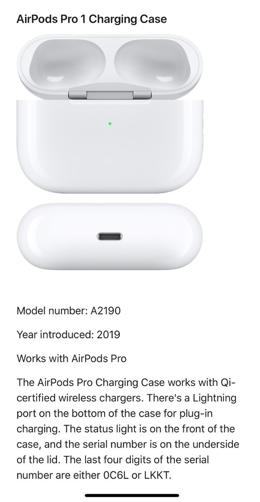 AirPods Pro 1 Case Only ORIGINAL