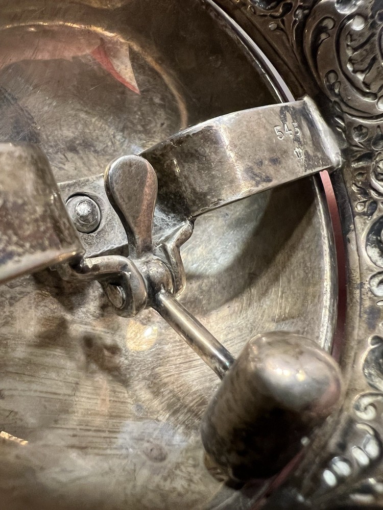 Antique Sterling Silver Desk/ Table /Counter Bell. Solid. Monogrammed. RARE!