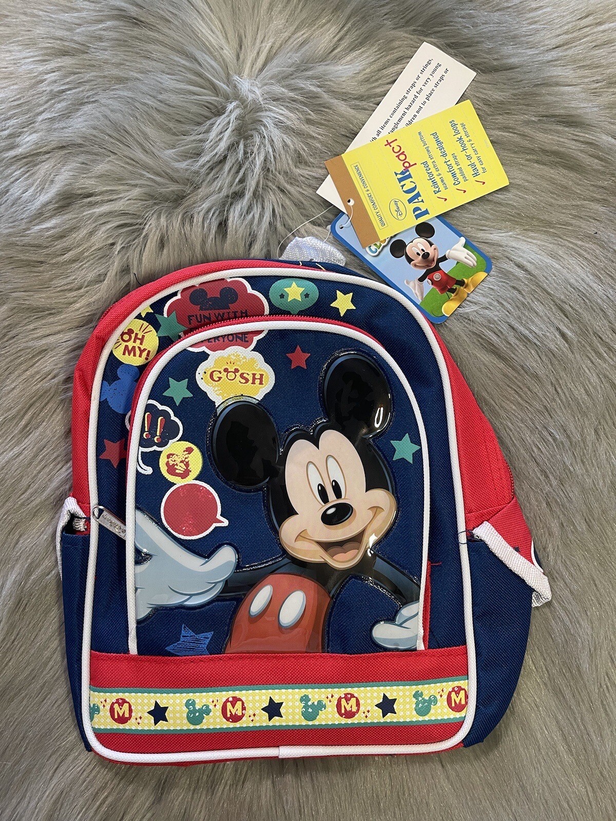 NWT Disney Mickey Mouse Clubhouse Mini Pack Pact Kids Backpack Bag New!