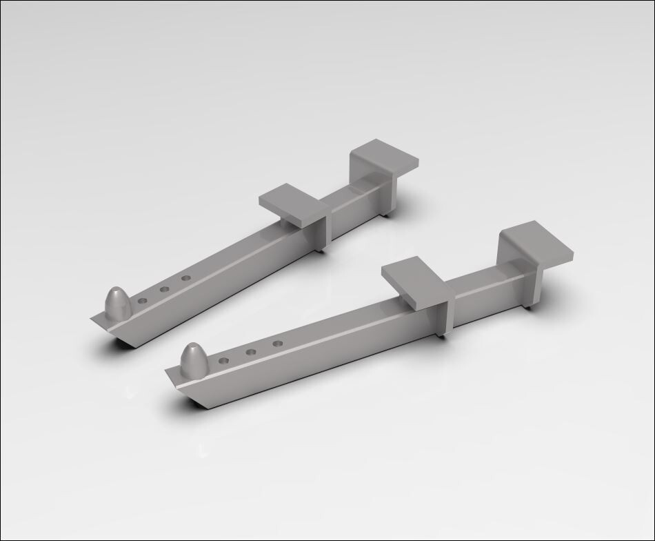 1:16 Vintgage Style  Traction Bars.  3d printed