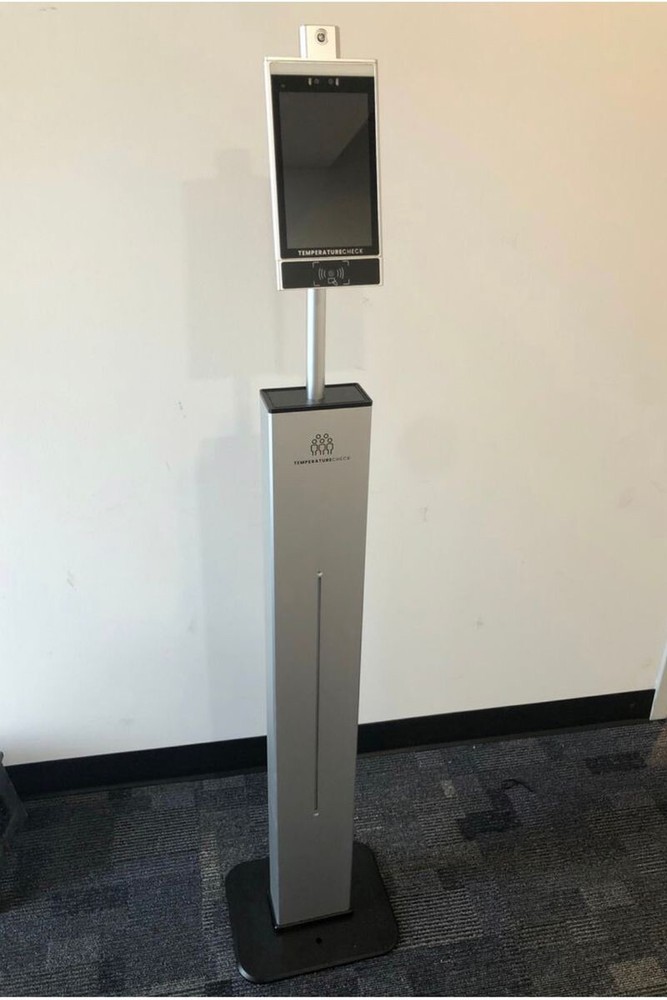 TC-Prevent + Floor Stand Face Recognition Touchless Temperature Kiosk