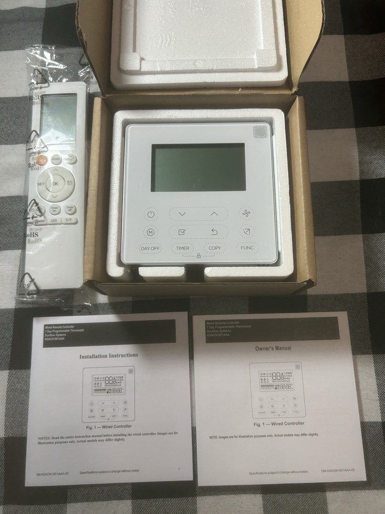 Carrier KSACN1001AAA Wired Remote Controller for Ductless Systems New