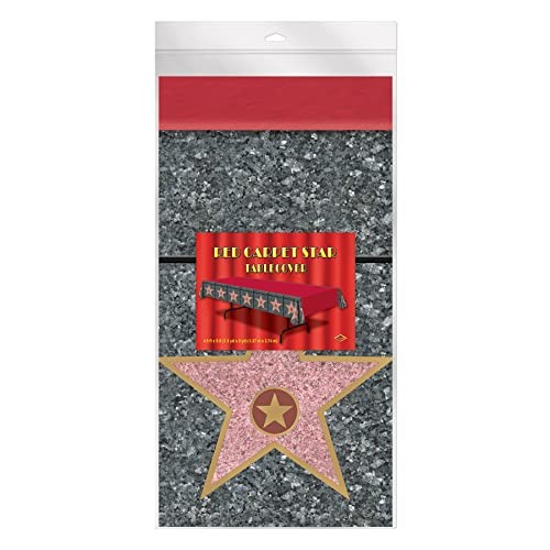 Red Carpet Star Tablecover Red Carpet "Star" Tablecover - 1 Pack
