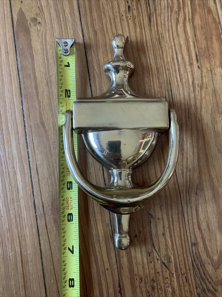 SOLID BRASS DOOR KNOCKER - BLANK NOT ENGRAVED