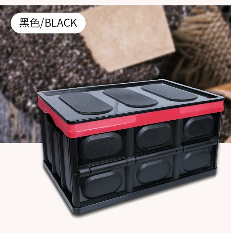 Collapsible Stackable Plastic Storage Box for Your Home, Office, or Car.