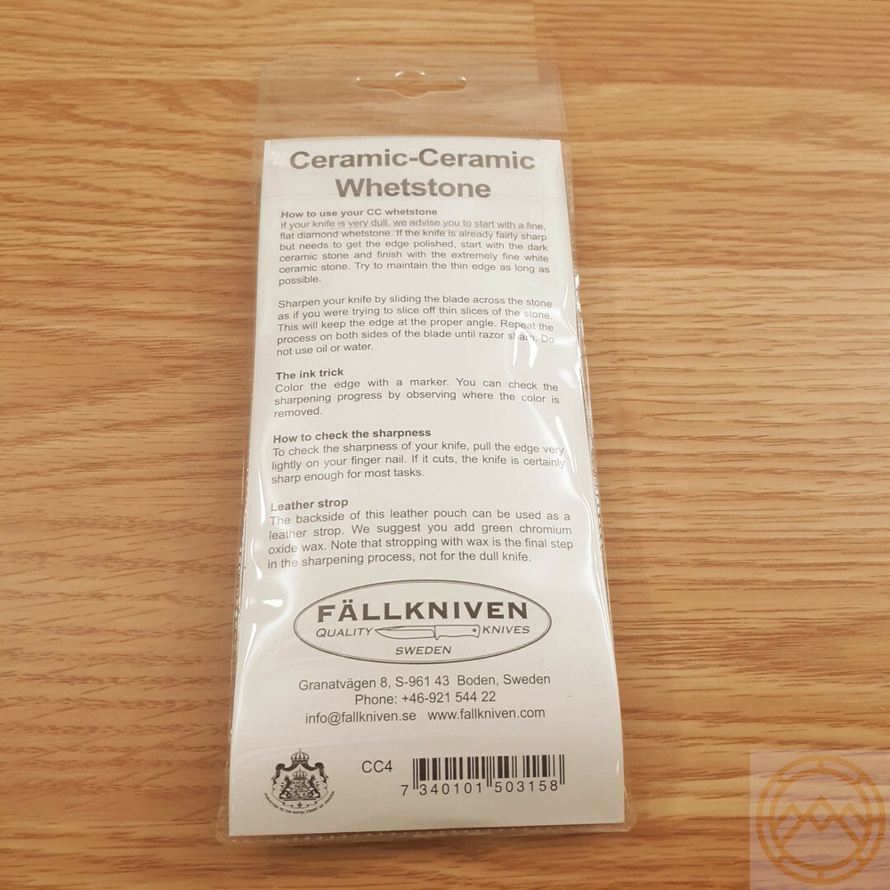 Fallkniven Double Sided Ceramic Sharpener Stones Do Not Need Lubrication CC4
