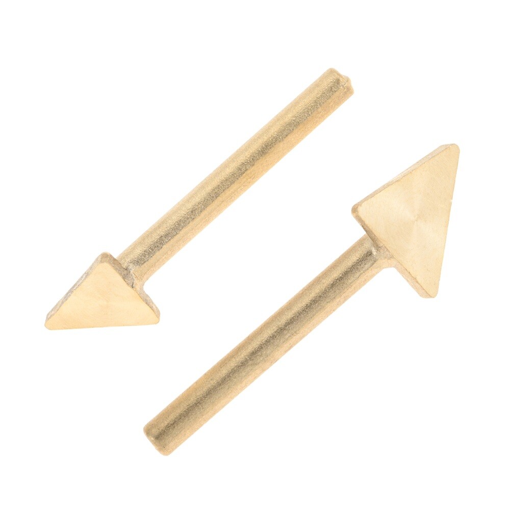 2pcs Triangle Iron Head(Large/Small) Brass Multi-functional Welding Repair Kit