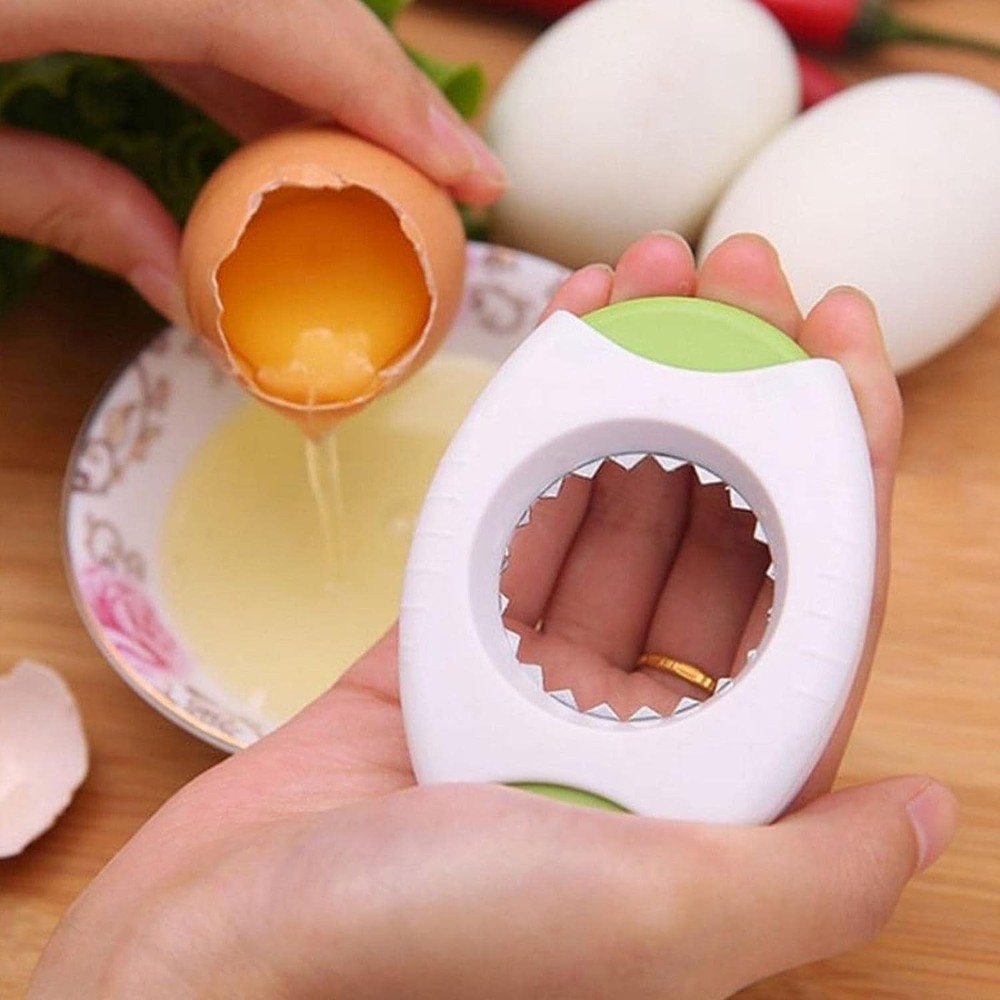 Yellow Egg Shell Opener Topper Cutter Cracker Separator for 1,