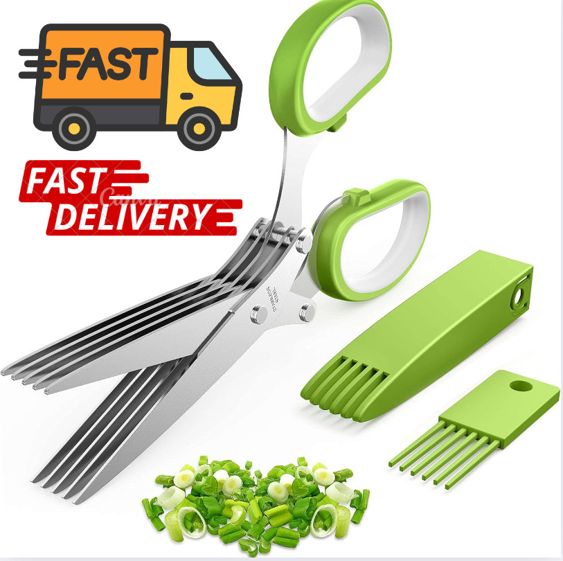 2025 Upgraded Herb Scissors, Effortless Herb Shears Cutter Tool