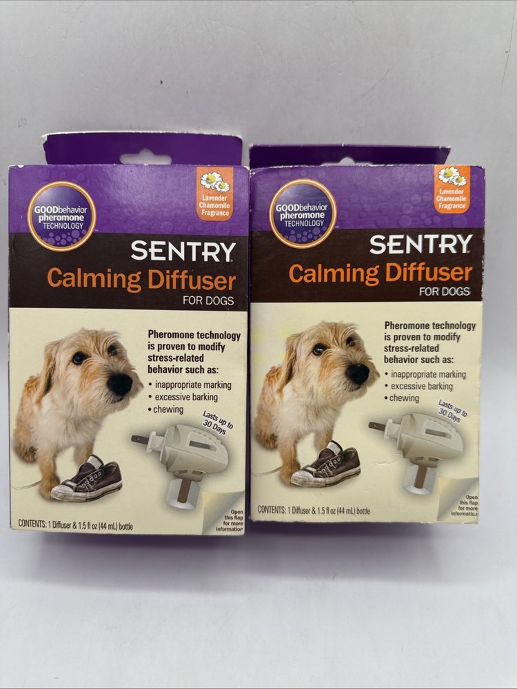 2X Sentry Calming Diffuser Refill for Dogs 1.5 oz Lavender Chamomile