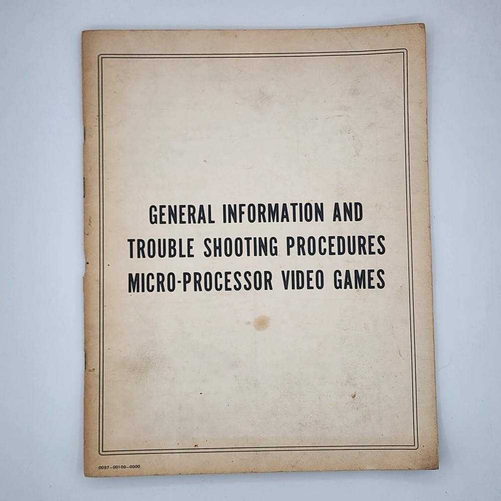 General Information & Trouble Shooting Procedures for MicroProcessor Video Games