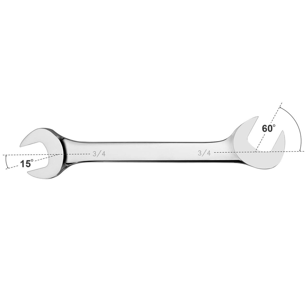 14-Piece Premium Angle Head Open End Wrench Set Chrome Vanadium Steel Include