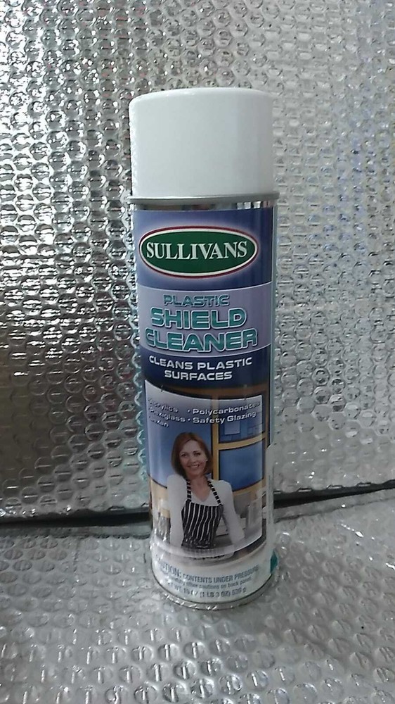 Sullivans Plastic Shield Cleaner Cleans Plastic Surfaces 19oz