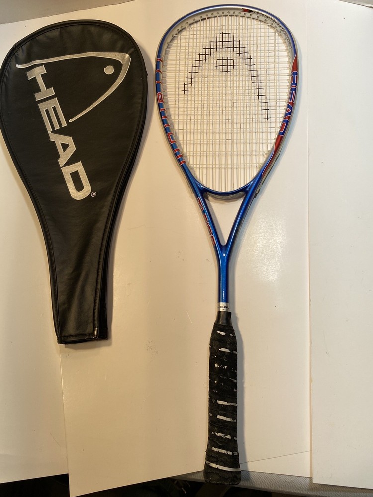 Head Ti. Fire Titanium Squash Racket Grip Has Wear.