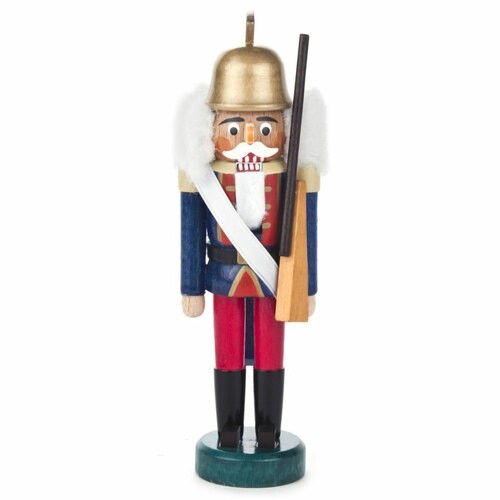 Miniature Red Blue Guard German Nutcracker
