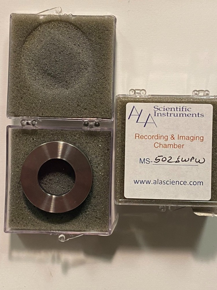 (4) Microscope Imaging Recording Perfusion Chambers | Low Profile | Round & Oval