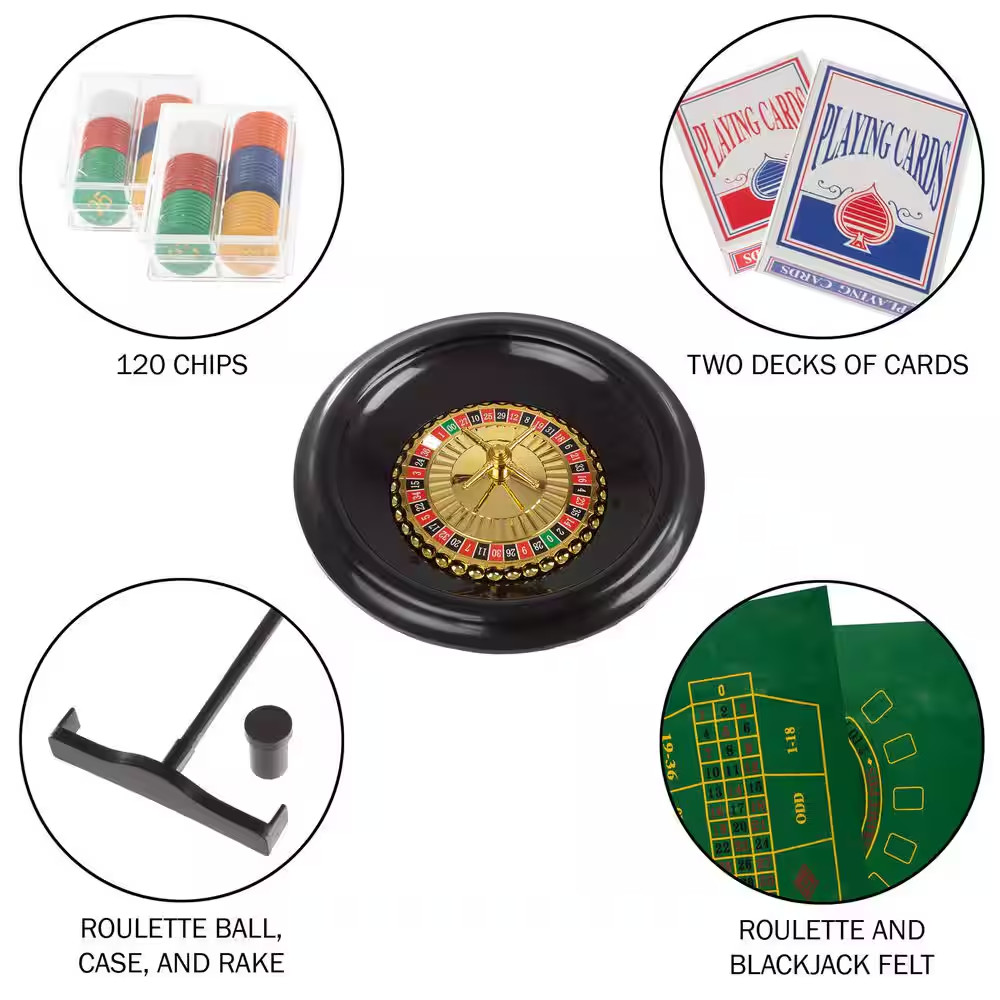 16 In. Roulette Set with Accessories