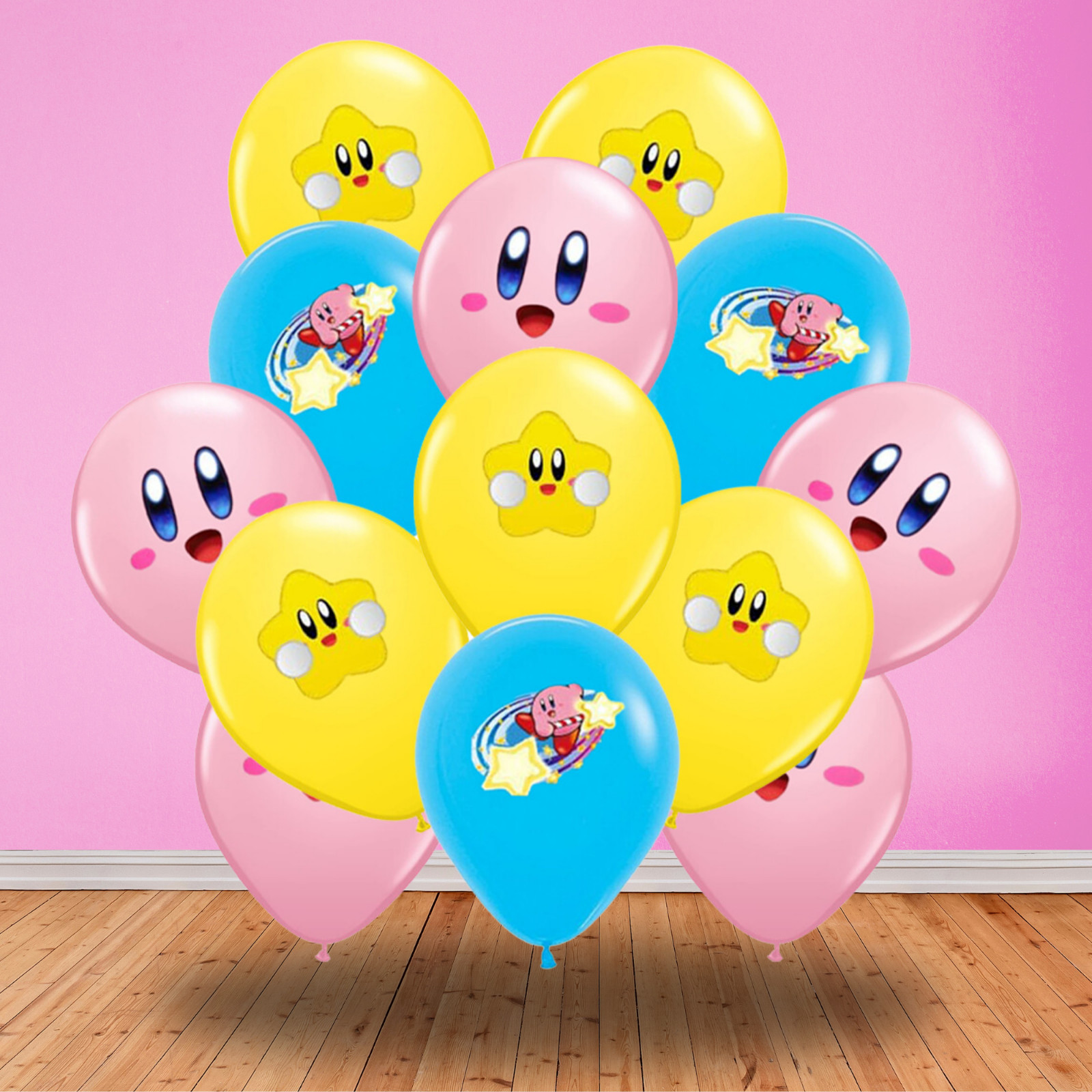 KIRBY STAR GAME foil balloon birthday party supplies centerpiece decoration