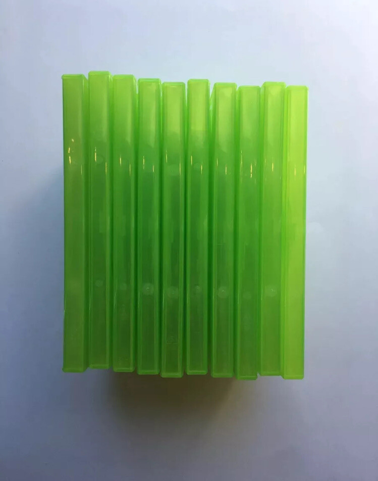 New 10 XBOX 360 Translucent Green Replacement Video Game Storage Shell Cases