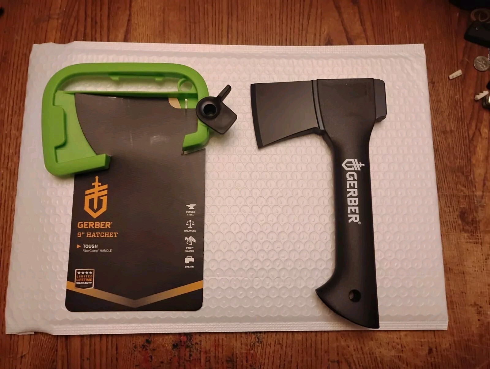 Gerber Paxe II Backpack Hatchet GFN Handle 9" OA 2.7" Forged Steel Head &Sheath