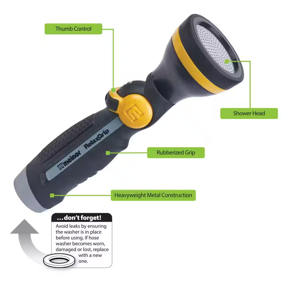Relaxgrip Flashlight Shower Nozzle