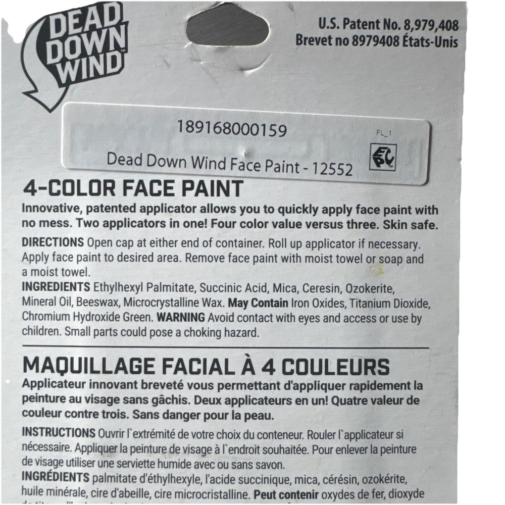 Dead Down Wind Face Paint green vert color