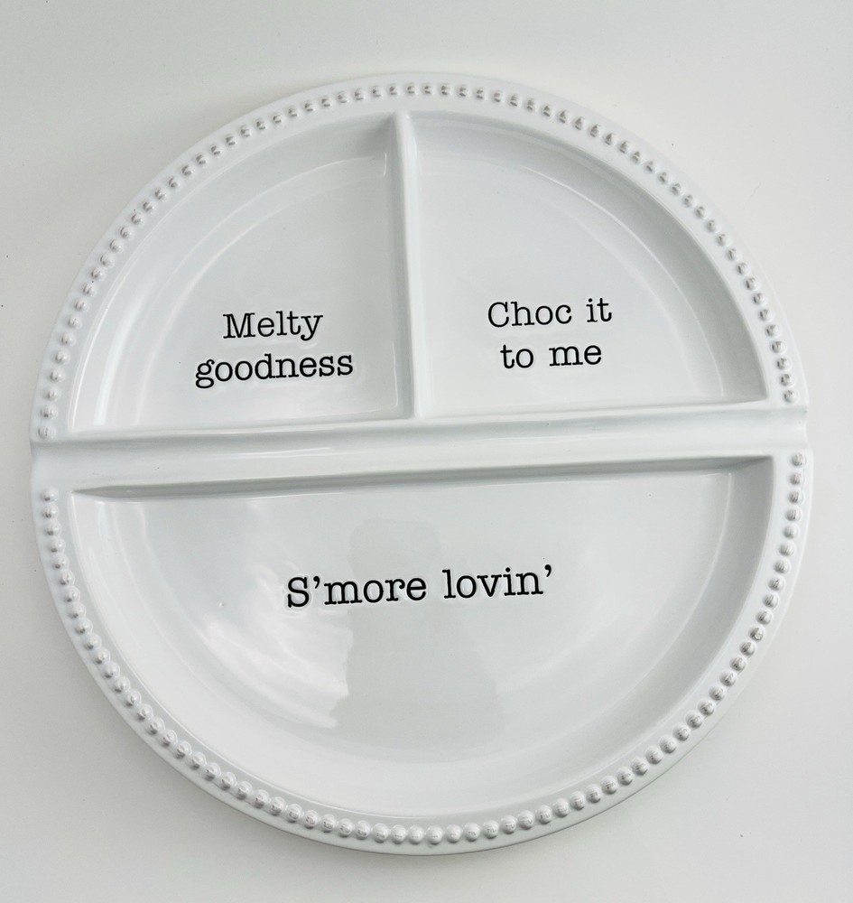 Mud Pie Ceramic S’more Serving Platter