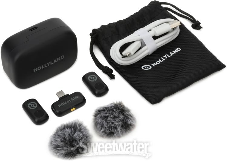 Hollyland LARK A1 Duo Digital Wireless Microphone System - Space Gray