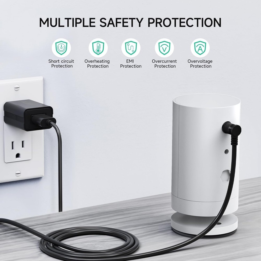 5m Weatherproof Charging Cable for Ring Camera - Hassle-Free Power Solution