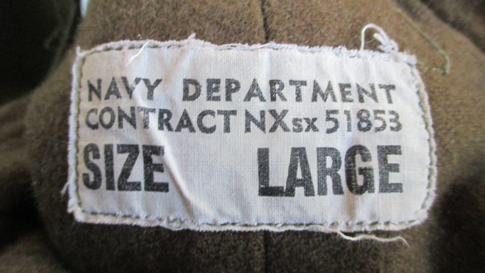 VTG US Navy Men's Wool Lined Deck Bib Overalls Green Size Large-51853