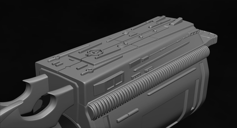 Predator Gauntlet Forearm Right, two versions - File STL-OBJ For 3D printer -