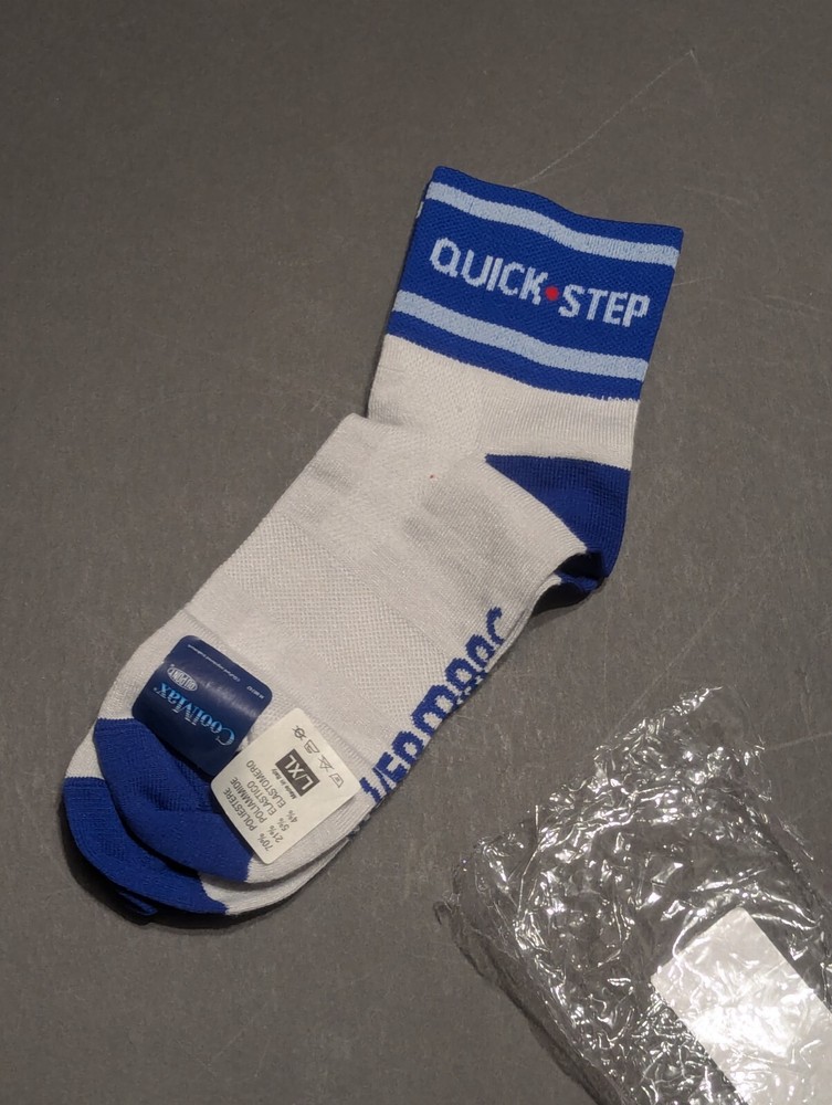 NOS Quick Step Davitamon Cycling socks size  L XL