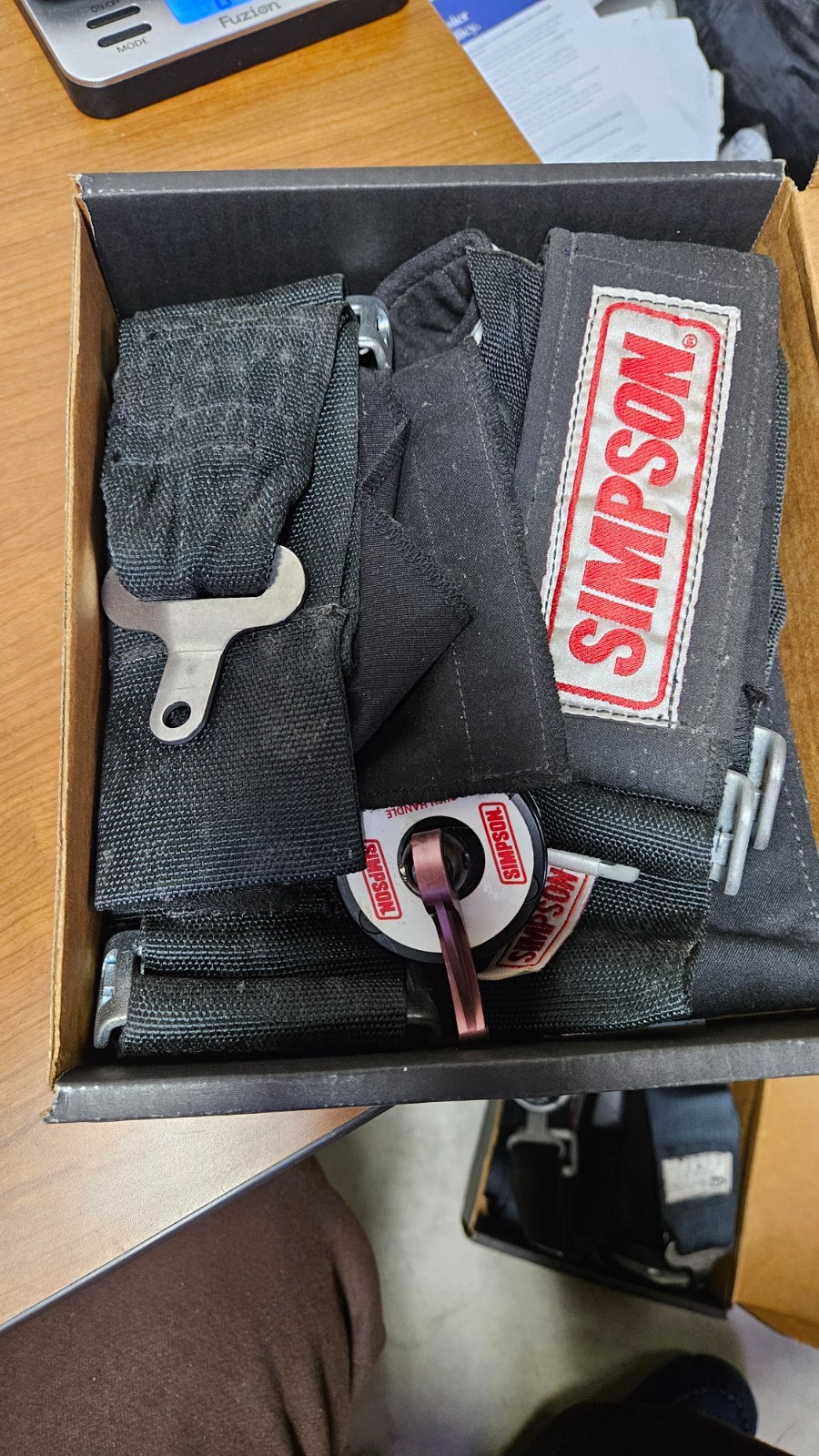 Simpson 29116BK Cam-Lock 55"System Drag Racing Wrap Around 5-Point Nomex Harness